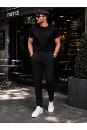 Erkek Slim Fit Diz İzi Yapmayan Esnek Chino Pantolon