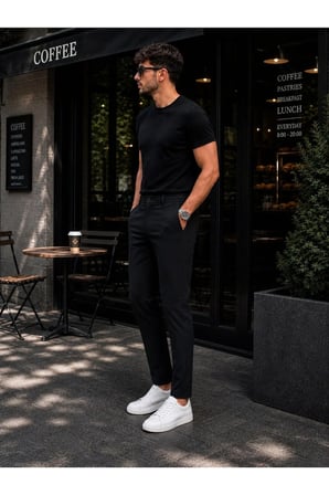 Erkek Slim Fit Diz İzi Yapmayan Esnek Chino Pantolon