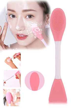 Maske Sürme Ve Siyah Nokta Temizleyici Peeling Fırçası + 4'lü Komedon Seti