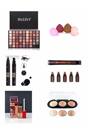 6 Parça Makyaj Seti ( Ekonomik )