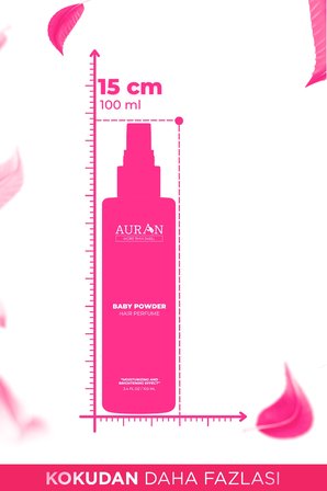 Bebek Pudrası Saç Parfümü Besleyici ve Onarıcı Saç Bakım Spreyi Baby Powder Hair Perfume Spray 100ml