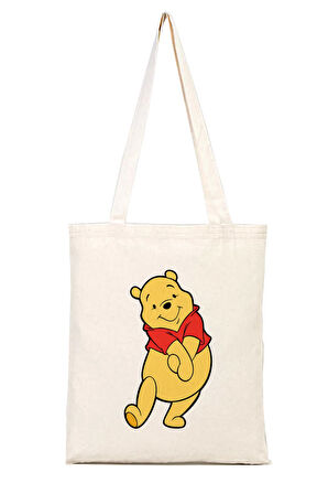 Ayı Winnie %100 Pamuk Bez Omuz Çantası