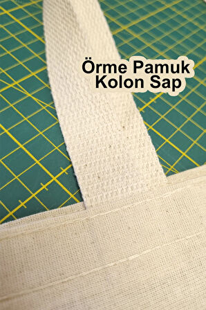 Labubu Family %100 Pamuk Bez Omuz Çantası
