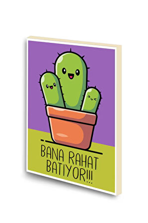 Bana Rahat Batıyor Baskılı A6 Küçük Boy Çizgisiz Defter