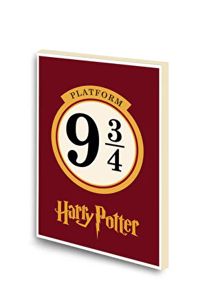Harry Potter Hogwarts Baskılı A6 Küçük Boy Çizgisiz Defter