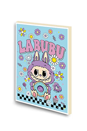 Labubu Baskılı A6 Küçük Boy Çizgisiz Defter
