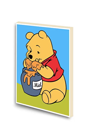 Winni Pooh Baskılı A6 Küçük Boy Çizgisiz Defter