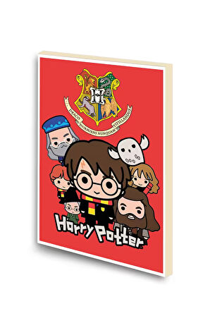 Harry Potter Baskılı A6 Küçük Boy Çizgisiz Defter