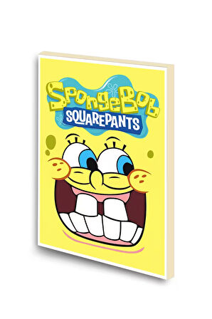 Sünger Bob Baskılı A6 Küçük Boy Çizgisiz Defter
