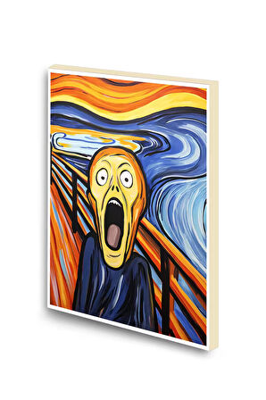 Munch Çığlık Baskılı A6 Küçük Boy Çizgisiz Defter