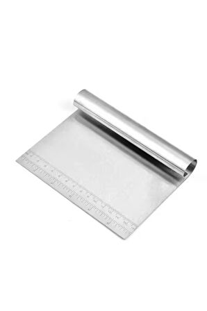 Ölçülü Komple Çelik Büyük Boy Hamur Kesme Spatulası