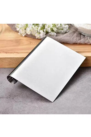 Ölçülü Komple Çelik Büyük Boy Hamur Kesme Spatulası