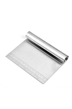 Ölçülü Komple Çelik Büyük Boy Hamur Kesme Spatulası