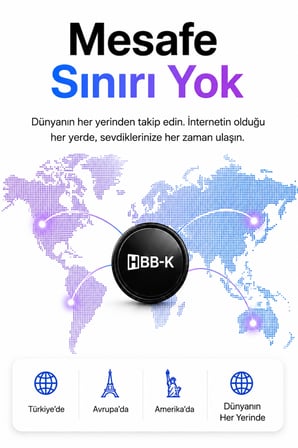 HBB-K Hapro Tag Ios & Android Uyumlu Airtag Akıllı Gps Takip Cihazı(SİYAH)