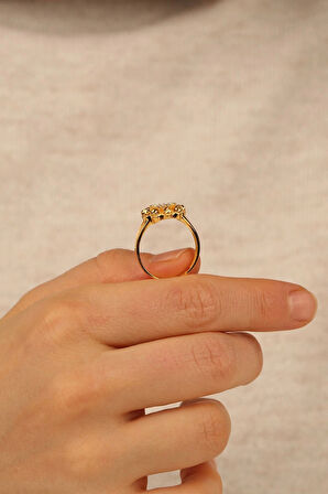 Dorikalı Tektaş Altın Yüzük