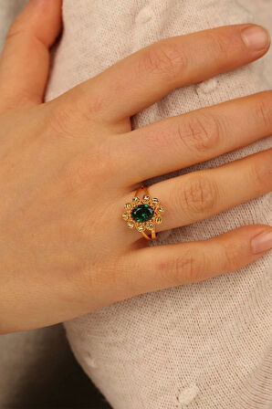 Dorikalı Tektaş Altın Yüzük