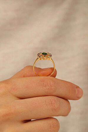 Dorikalı Tektaş Altın Yüzük