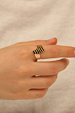 Ajda 3 Sıralı Altın Yüzük