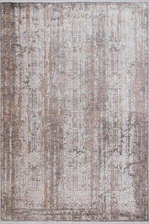 Kaliteli Viskon Halı Sık Dokuma Salon-oturma Ve Hol Odası Halısı Türkmen Halı Harmony 21023 K.gri