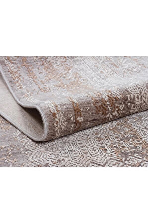 Kaliteli Viskon Halı Sık Dokuma Salon-oturma Ve Hol Odası Halısı Türkmen Halı Harmony 21023 K.gri