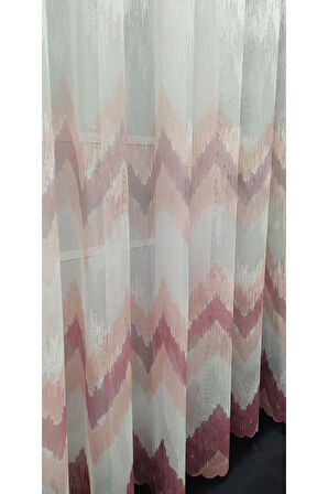 Harmony Pudra Gülkurusu Pembe Renk Tül Yeni Moda Tasarım 1e 3 Kat Pileli Tül