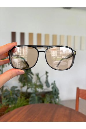 Harvey Siyah soft caö Unisex Çift Köprülü Aksesuarlı Güneş Gözlüğü Erkek Kadın Gözlük