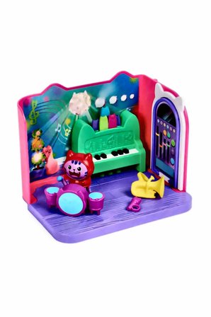 Gabby's Dollhouse Deluxe Oda Seti Groovy Music Room Kız Çocuk Eğitici Oyuncak Erkek Çocuk Oyuncaklar