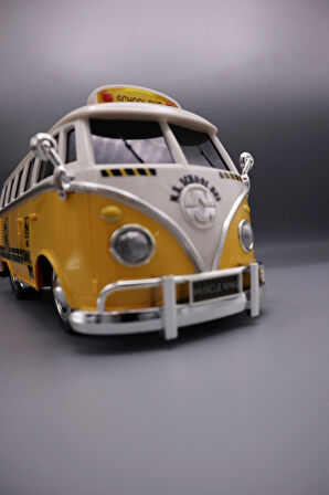 Uzaktan Kumandalı 2.4G 4 kanallı Radyo Kontrollü Kumandalı Otobüs Led Işıklı 1:16 Ölçekli