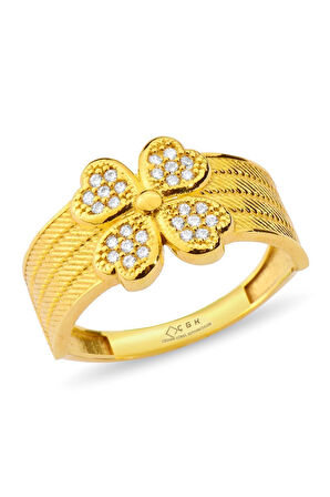 Hasır Yonca Altın Yüzük