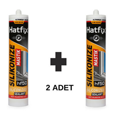 Hatfix Silikonize Mastik Altınmeşe  2 Adet 500Gr