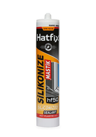 Hatfix Silikonize Mastik Kahverengi 2 Adet 500Gr
