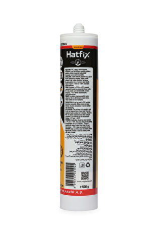 Hatfix Silikonize Mastik Kahverengi 2 Adet 500Gr