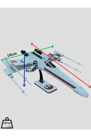 Hawk Airforce Maket Uçak Çocuk Gelişim Realistik YapBoz Puzzle Uçağı Savaş X-Wing Model