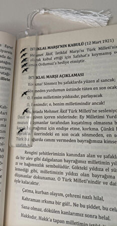 Kuş silüetli epoksi kitap ayracı