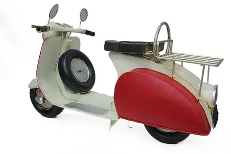 Dekoratif Metal Scooter