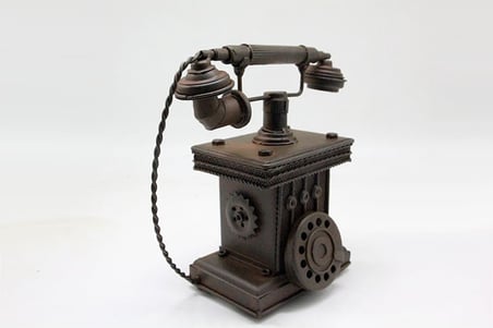 Dekoratif Metal Telefon