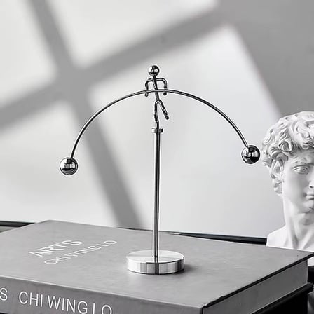 Halterci Şeklinde Newton Balans Denge Topları han-24