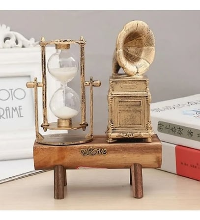Gramofon Tasarımlı Kum Saati S-27