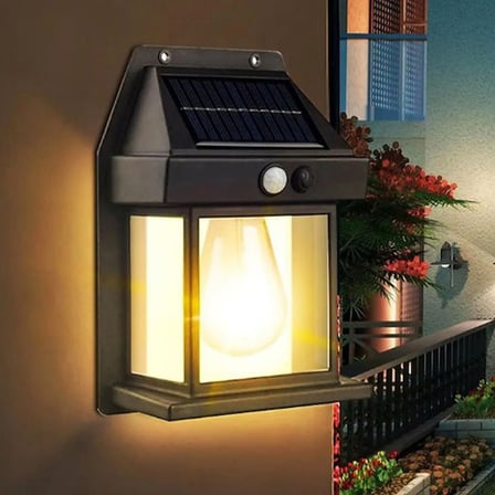 Güneş Enerjili Duvar Lambası, Hareket Sensörlü S-50
