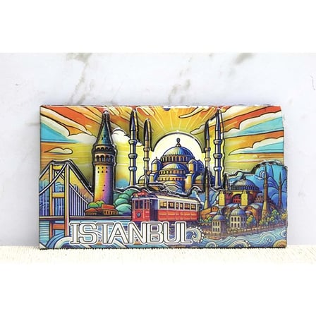 Ahşap İstanbul Temalı Magnet