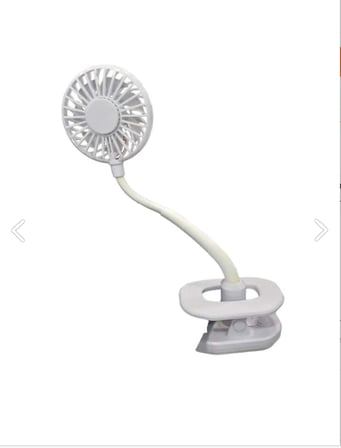 Portatif Işıklı Mini Klipsli Fan