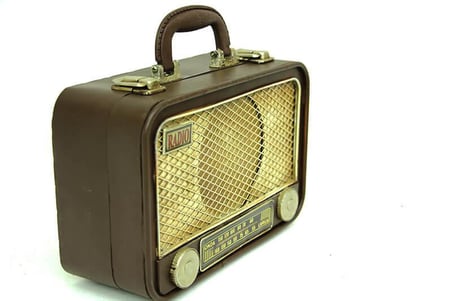 Dekoratif Metal Radyo Bavul Vintage Dekoratif Hediyelik