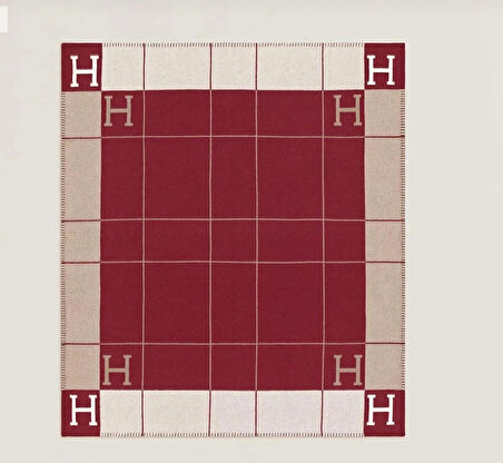 H DESEN YÜN BATTANİYE KIRLENT HEDİYELİ BORDO