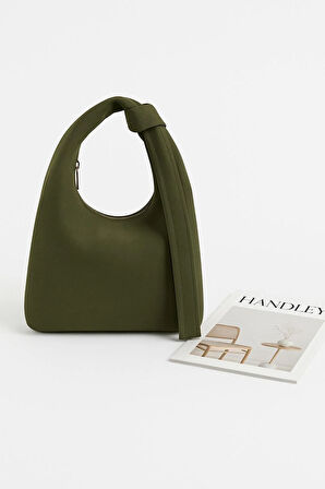 Lüks Suet Omuz ve El Çantası – Düğüm Sap Detaylı