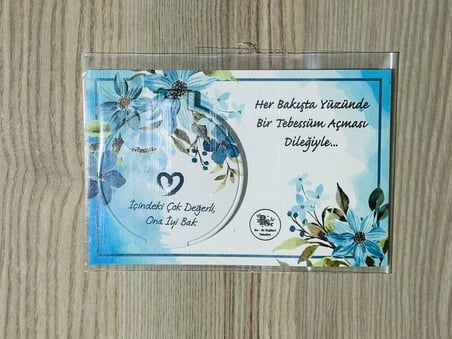 Hediyelik Katlanır Cep Aynası - Kadın Çanta İçi Makyaj Aynası 5 Adet Pembe