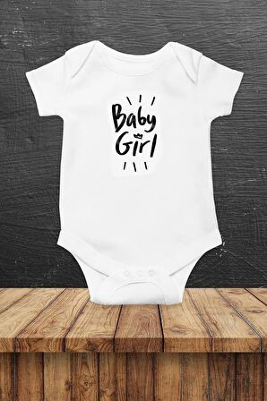 Baby Girl Özel Tasarım Bebek Zıbın Pamuklu Çıtçıtlı Body