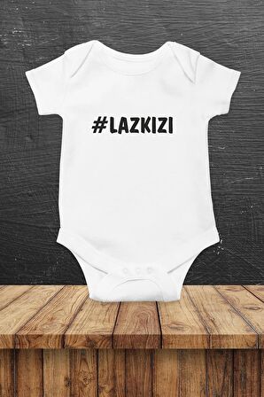 Lazkızı Özel Tasarım Bebek Zıbın Pamuklu Çıtçıtlı Body