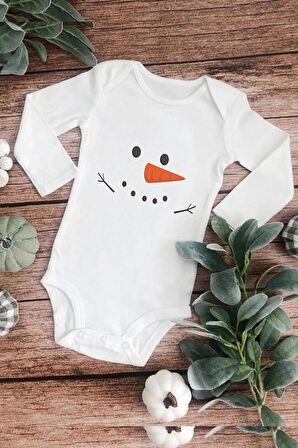 Kardan Adam Özel Tasarım Bebek Zıbın Pamuklu Çıtçıtlı Body