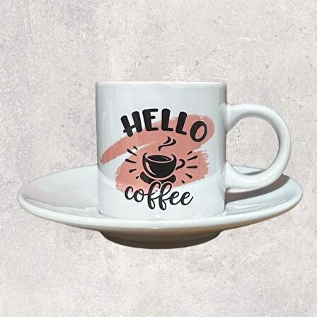 Yazılı Baskılı Türk Kahvesi Fincanı