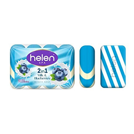 Helen Katı El Sabunu Süt & Yaban Mersini 4 x 90 gr